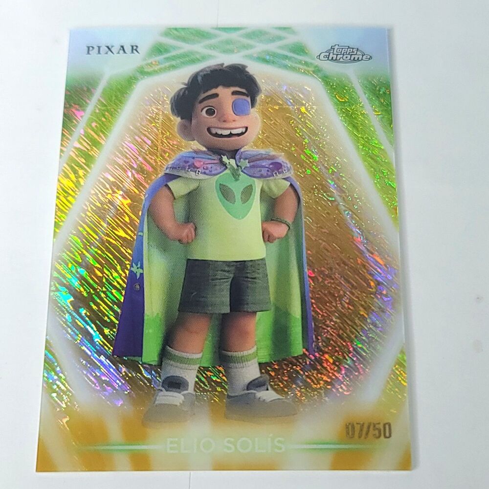 Elio Solis Topps 2026 Disney Neon Gold Shimmer Refractor Limited 07/50